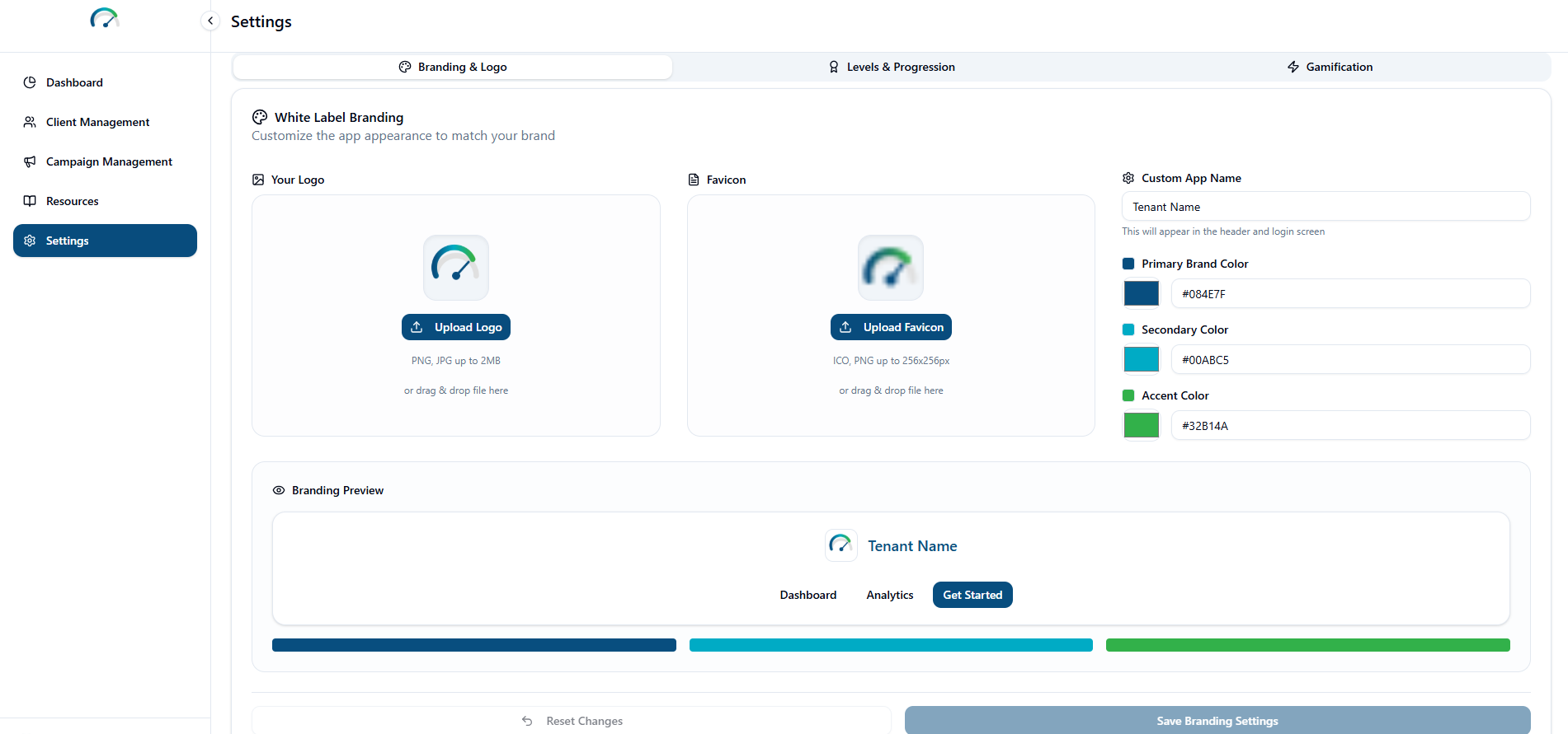 Performance Builder Dashboard